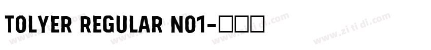Tolyer Regular no1字体转换